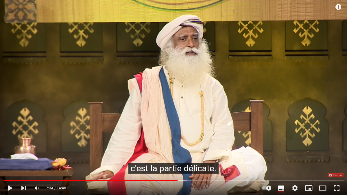 Conseils du maitre Yogi Isha Sadhguru